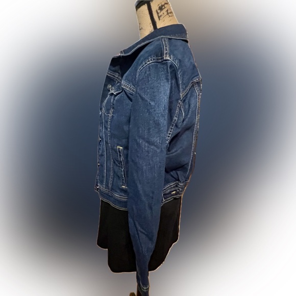 Old Navy Jean Jacket Size L Button Sides Western - Picture 7 of 13